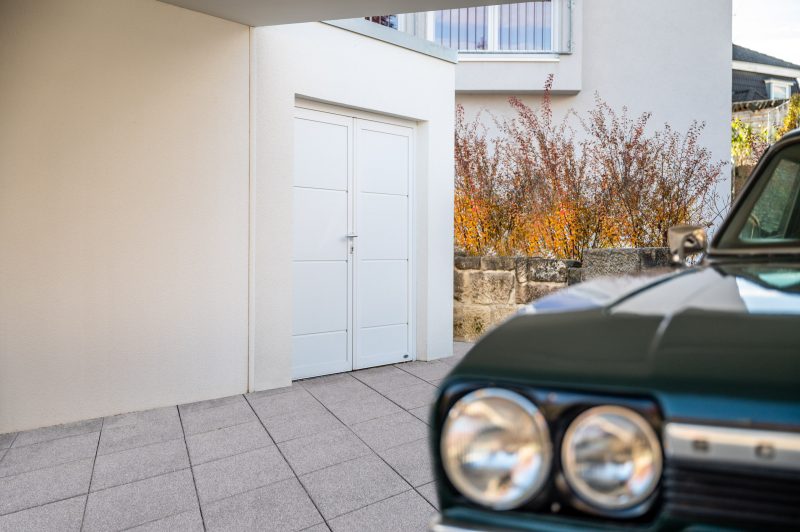 Beton carport mit großraumgarage