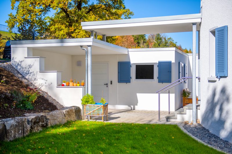 Großraumgarage mit Mehrzweckraum