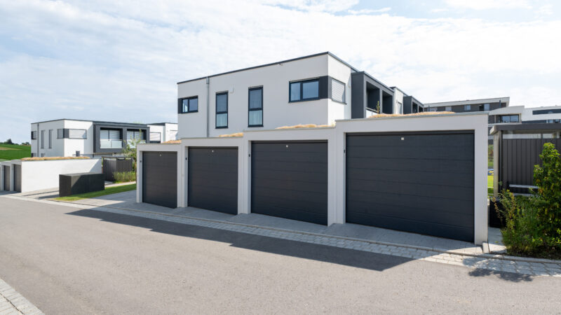 Beton fertiggarage als Reihengarage