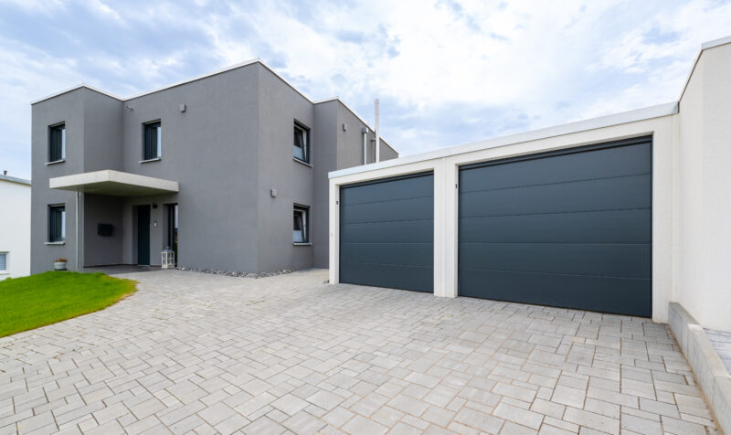 Beton fertiggarage als Doppelgarage