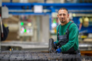 Mitarbeiter im Betonwerk