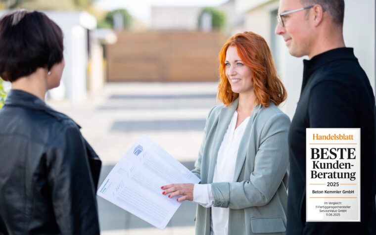 Beste Kundenberatung 2025:<br /> Beton Kemmler erneut Branchensieger bei Fertiggaragen