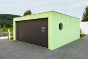 Farbgesatltung Beton Fertiggarage